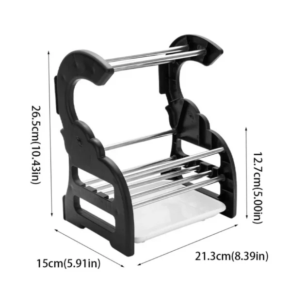 LDurable Stainless Steel Sponge Holder Sturdy Rust Proof Drying Rack Kitchen Organizer 950 - Image 3