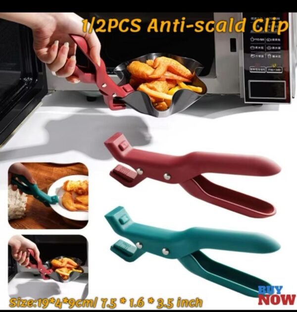 Multi-Purpose Anti-Scald Bowl Holder Clip for Kitchen