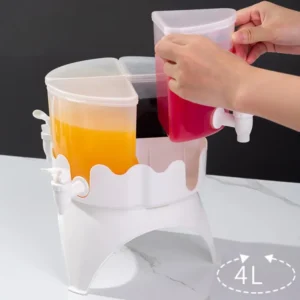 4 in 1 Drink Dispenser Large Capacity Water Jug with Bucket