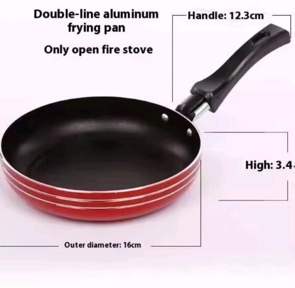 NON STICK ALUMINIUM EGG FRYING PAN 12 cm - Image 2