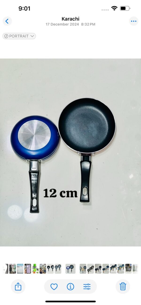 NON STICK ALUMINIUM EGG FRYING PAN 12 cm - Image 5