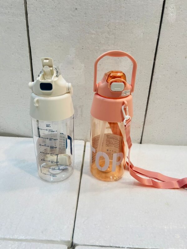 CLASSY STYLE DUAL SIPPER SCHOOL AND OFFICE WATER BOTTLE 2000 ml : - each (NON BREAKABLE) - Image 2