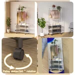 3Layer Multifunctional Cloth with Shoe Rack  (Box Packing) Premium Quality 