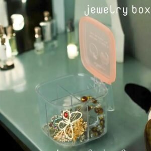 Multi – Purpose 4 Partition Jewelry & Spice Storage Box ✨☑ Random Colours ✨✨
