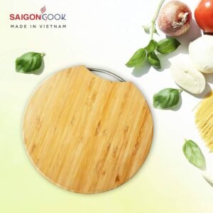 BAMBOO WOODEN CUTTING BOARD ROUND SHAPE CHINA🇨🇳 36x36x1.7mm :