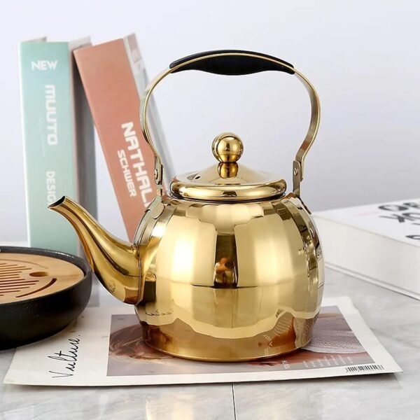 1.5L Stainless Steel Whistling Kettle Stove Camping Kettle with Insulation Handle Safe Induction Gas Hob Teapot for Stove  2200