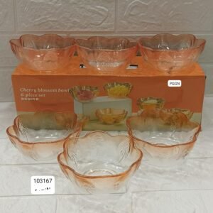 Ice glass bowl 6pcs set sal