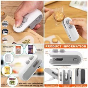 2in1 Portable Sealing Machine Rechargable r