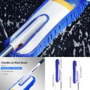 SEAMETAL Car Cleaning Brush Adjustable Super Absorbent Car Wash Brush Telescoping Long Handle Cleaning Mop Car Wash  sal