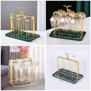 Deer Glass Storage Rack @1300- (Premium Quality)