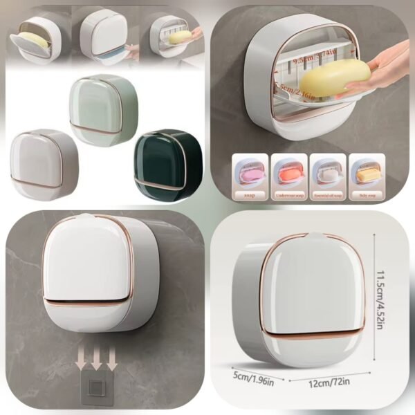 Self-adhesive Wall-Mounted Luxury Soap Dish @250   (Each)
