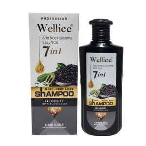 Wellice 7 in 1 Anti - Hair Loss Black Sesame Hyalruonic Acid & Soothing Frizz Shampoo 400g  rs 1000
