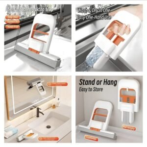 NEW Mini Sponge Mop Hand-free Wash Mops Mini Portable Super ...
