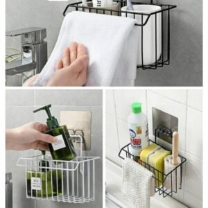 Wall mounted sticking sponge holder iron merterial @ sal