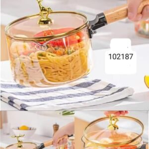 Cookies lazy pan soup wok non stick glass merterial 2.5litre sal