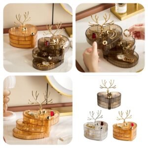 3L Acrylic Deer Jewelry Organizer - (Box Packing) Random Colours