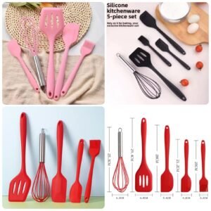 5Pcs silicone Baking Props (Box Packing) Random Colours