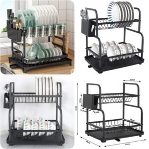 New Arrival 2Layer Dish Rack ( Box Packaging ) Premium Quality 🇨🇳📸