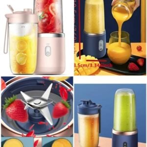Portable rechargeable juicer with glass@sal