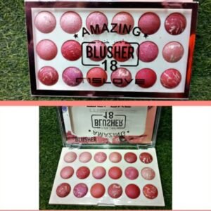 MS LOVE HIGHLIGHTER & TERRA COTTA 18 colours BLUSH ON PALETTE. each Exp:2027