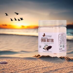 CUTISH MOISTURISING COCOA BUTTER Daily Moisture to soften and Replenish Normal To Dry Skin 300g Rs:480/= Exp:2027