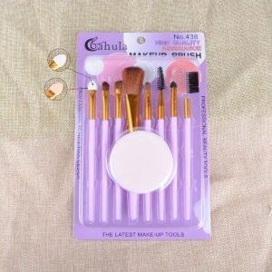 8pcs  Makeup Brushes set  + face powder puff       each set    Random Colours Available