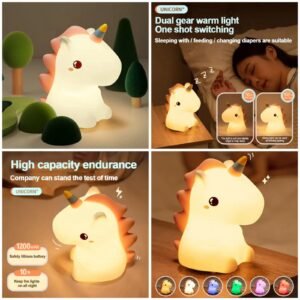 Unicorn Character Lamp 🦄 - (Rechargeable) Box Packing