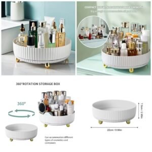 Luxury Rotating Tray - (White Colour)