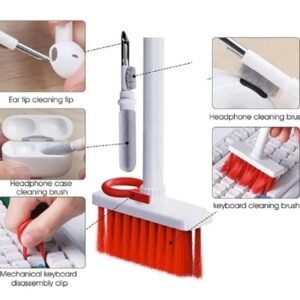 3 in 1 Keyboard Cleaning Brush Computer Earphone Cleaning tools Keyboard Cleaner Key Cap Puller kit -☑️ qad
