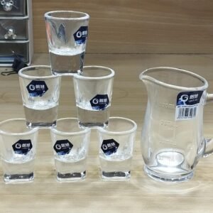 35ml glass 125ml jug 7pcs set glass merterial @ sal