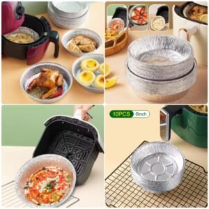 Almunium Foil Plate Round shape @150  (pack of 10