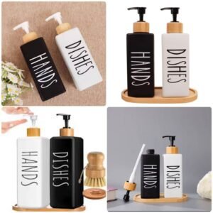 Ceramic Hands And Dishes Soap Dispenser (BOX PACKING)