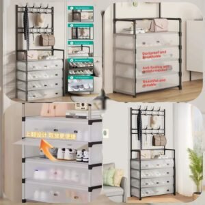 Dustproof Coat Rack & Shoe Rack (Box Packing)