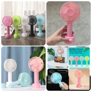 Rechargeable Hand Fan   (Box Packing) Random Colours - Premium Quality🇨🇳