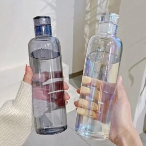 Transparent Scale Water Bottle Creative Large Capacity           QAD