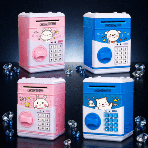 Kids Gift Cartoon Password Piggy Bank Atm QAD