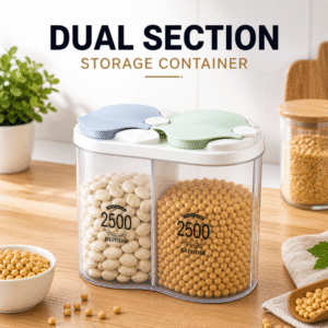 Multi Purpose 2 In 1 Jar Moisture Proof Space    qad