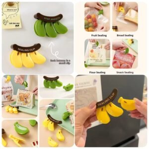 Banana Fridge Magnetic Sealing Clip @130  (Random Colours)