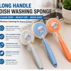 Long handle dish washing sponge    khu