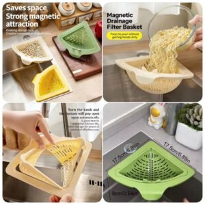 Magnetic Corner Sink Drain Basket @250