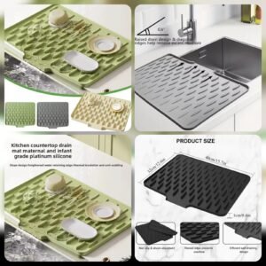 Silicone Anti Slip Kitchen Drain Matt@500