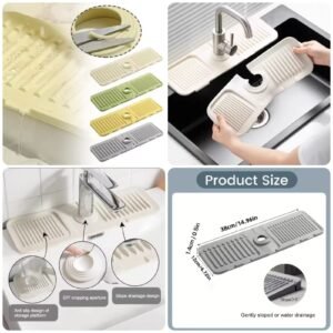 Silicone Sink Matt   Big Size (Random Colour)