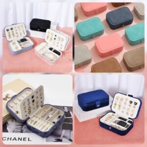 Velvet Medium Leather Jewellery Organizer@600